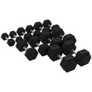 Rival Rubber Hex Dumbbell Sets