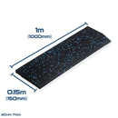 Rival Premium Interlocking Rubber EPDM Floor Tiles (1M x 1M) (20MM)