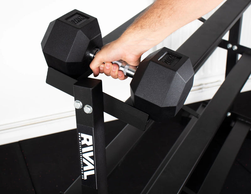 Rival 3 Tier Hex Dumbbell Rack (1m or 1.5m Wide)