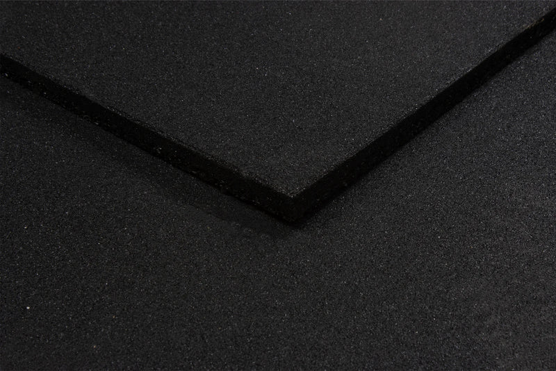 Rival Black Rubber SBR Floor Tiles (1M x 1M x 20mm/ 30mm)