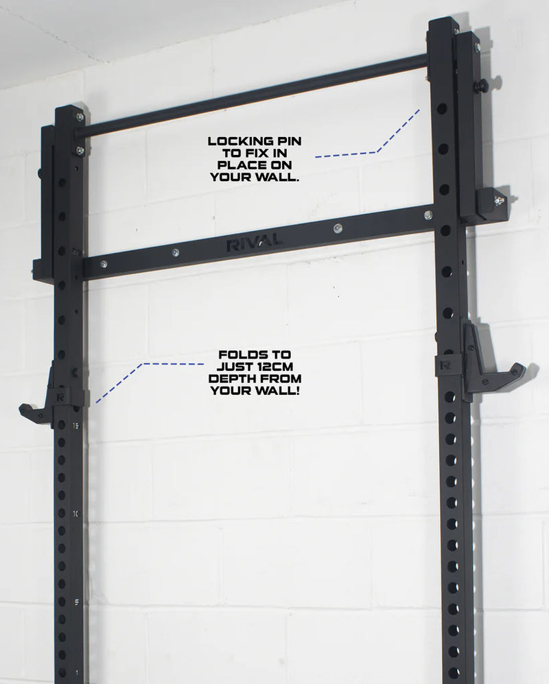 Rival J-1 Series Folding Wall Mounted Rack