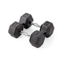 York Rubber Hex Dumbbell Sets With Racks