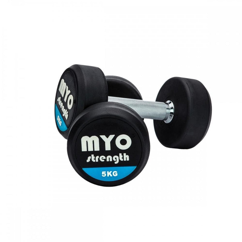 MYO Strength Rubber Dumbbells 2.5kg - 80kg - HomeGymSupply.co.uk
