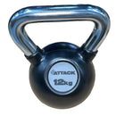 Attack Fitness Chrome Handle Rubber Kettlebell Set (4kg to 24kg)
