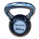 Attack Fitness Chrome Handle Rubber Kettlebell Set (4kg to 24kg)