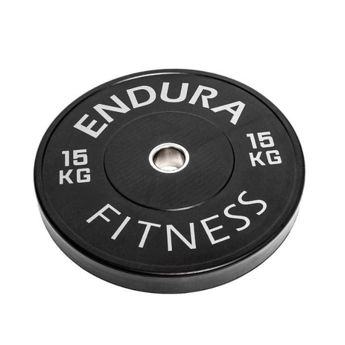 Endura Fitness Infinity Black Olympic Bumper Plates