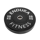 Endura Fitness Infinity Black Olympic Bumper Plates