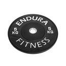 Endura Fitness Infinity Black Olympic Bumper Plates