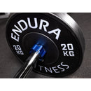 Endura Fitness Infinity Black Olympic Bumper Plates