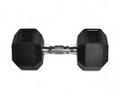 HomeGymSupply Rubber Hex Dumbbell Set + Rack (2.5kg to 30kg)