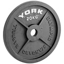 York 2" Cast Iron Olympic Legacy Weight Plate Sets