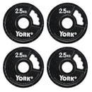 York G2 Cast Iron Olympic Weight Plate Set - 125kg