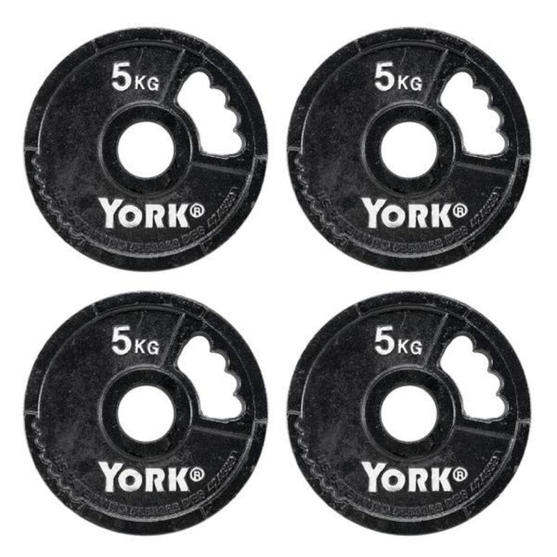 York G2 Cast Iron Olympic Weight Plate Set - 125kg