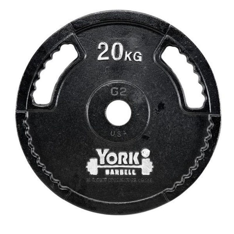 York G2 Cast Iron Olympic Weight Plate Set - 125kg