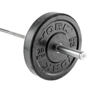 York Olympic Solid Rubber Bumper Plate Set 100kg